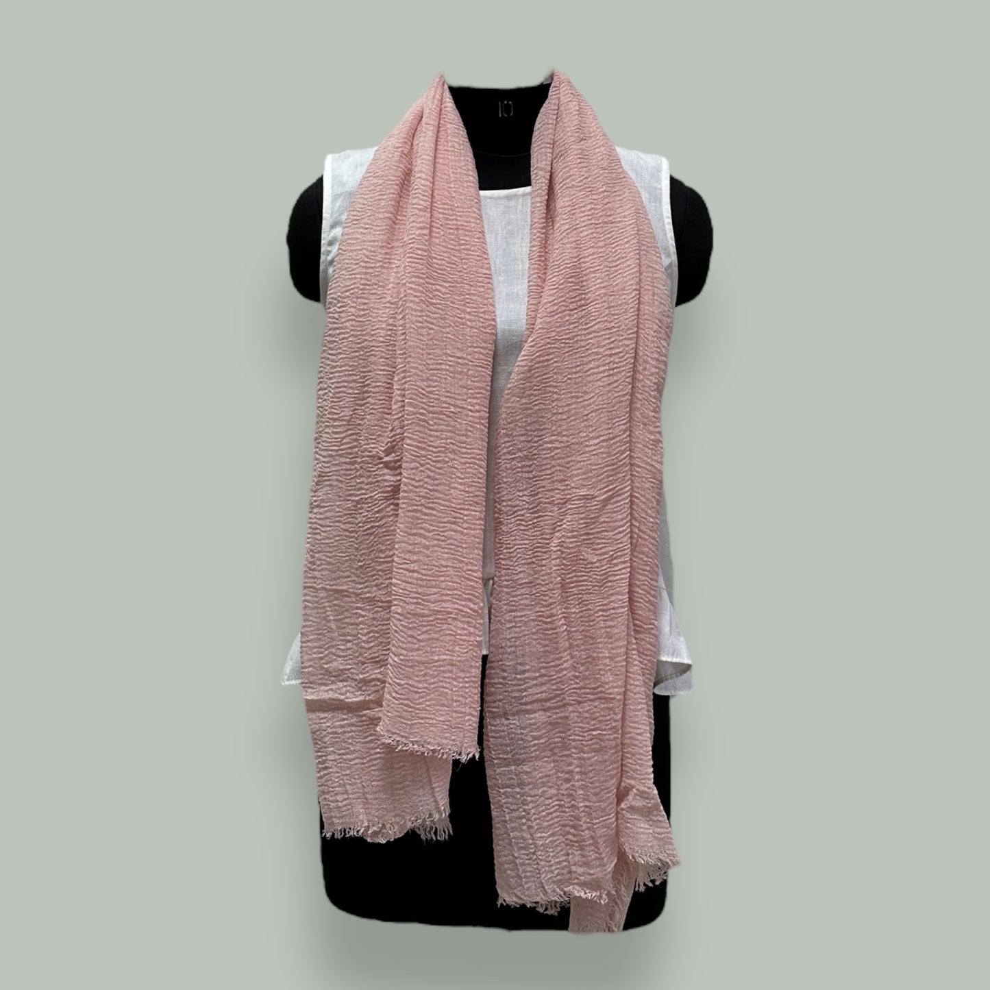 Natural Pink Super Soft Lightweight Cotton Scarf