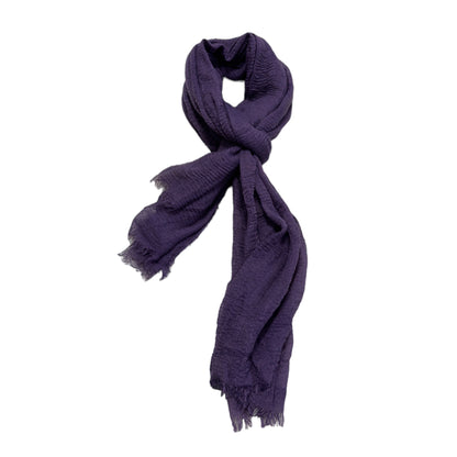 Purple Cotton Neck wrap Lightweight Scarf