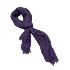 Purple Cotton Neck wrap Lightweight Scarf