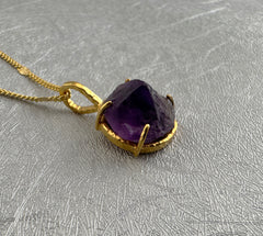 Raw Amethyst Necklace