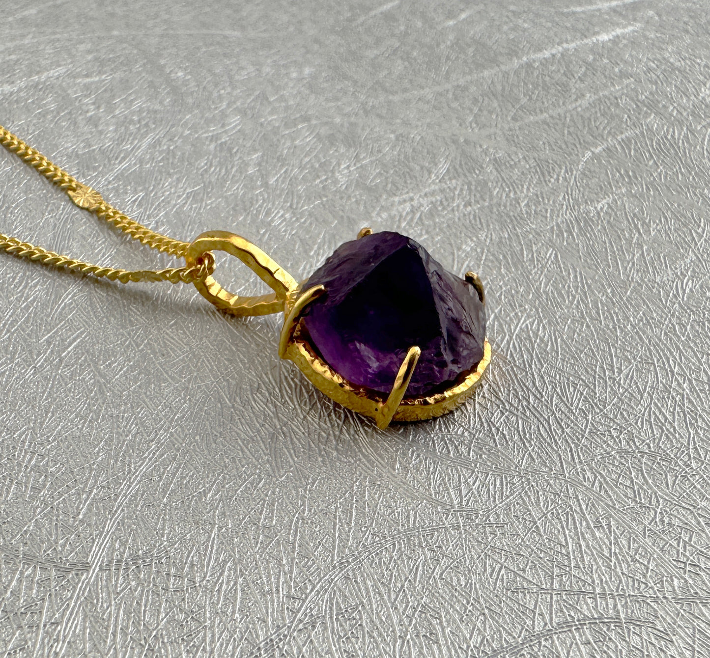 Raw Amethyst Necklace