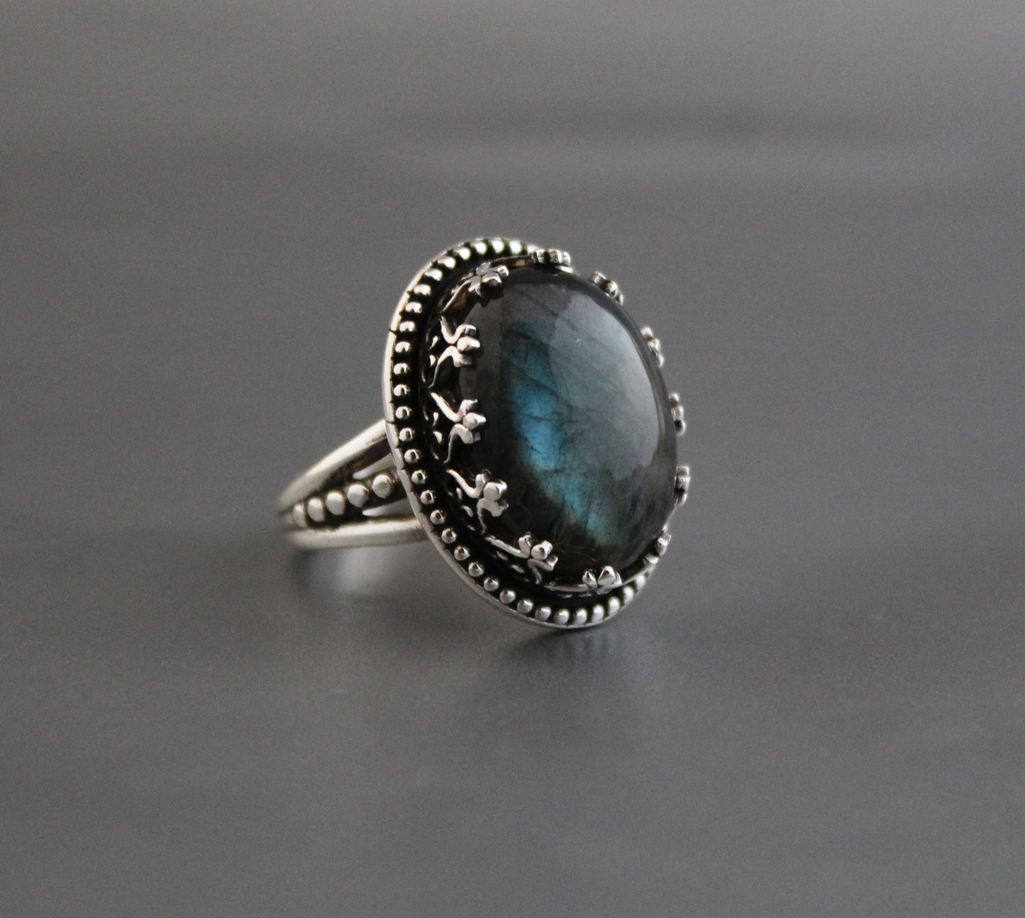 Labradorite Sterling Silver Ring