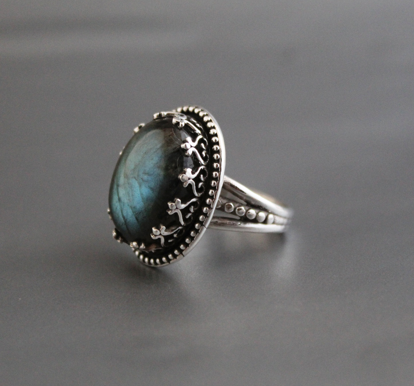 Labradorite Sterling Silver Ring