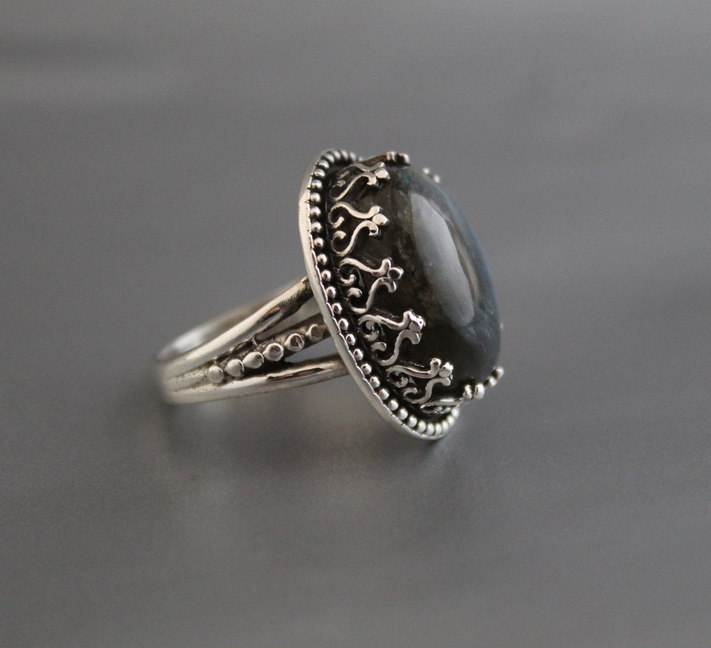 Labradorite Sterling Silver Ring