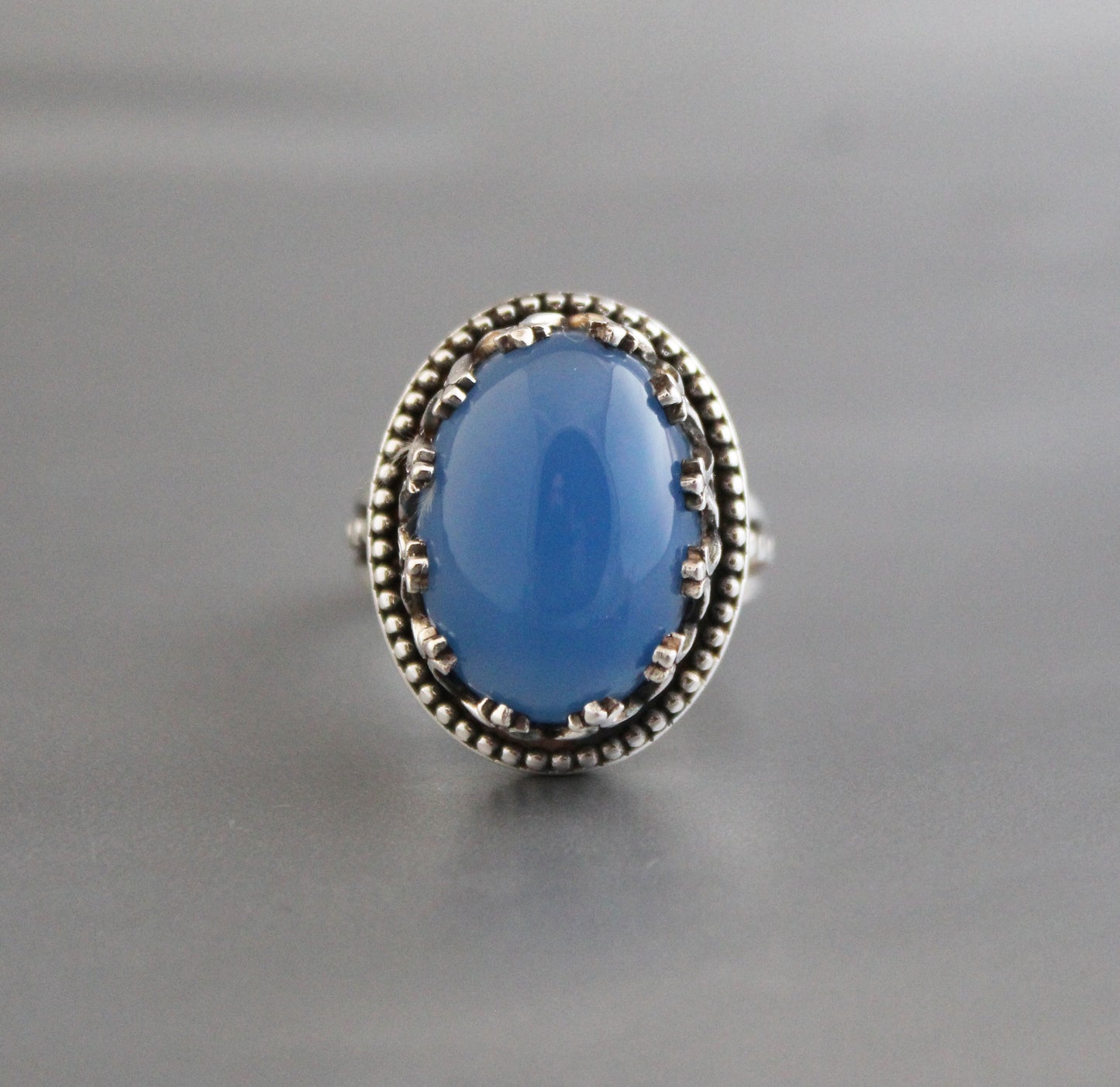 Blue Chalcedony Ring