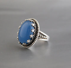 Blue Chalcedony Ring