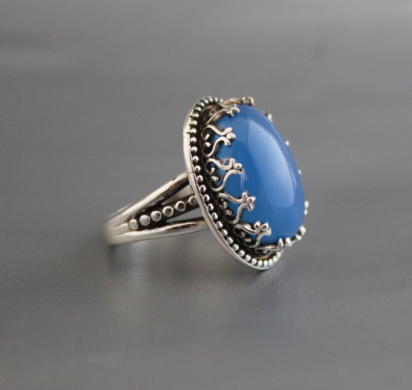 Blue Chalcedony Ring