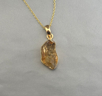 Raw Citrine Necklace