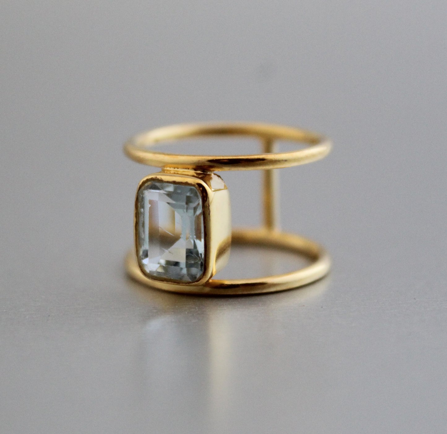 Natural Aquamarine Ring