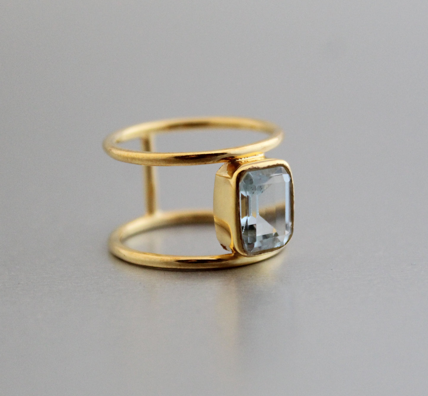 Natural Aquamarine Ring