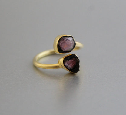 Raw Tourmaline Ring