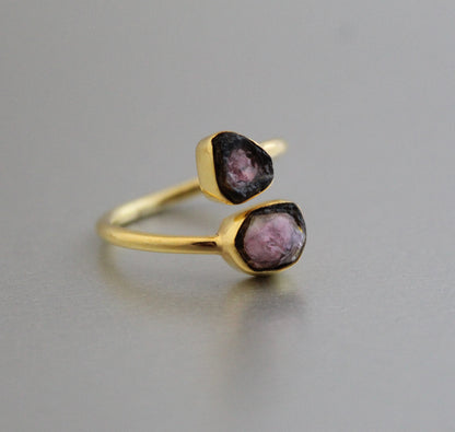 Raw Tourmaline Ring