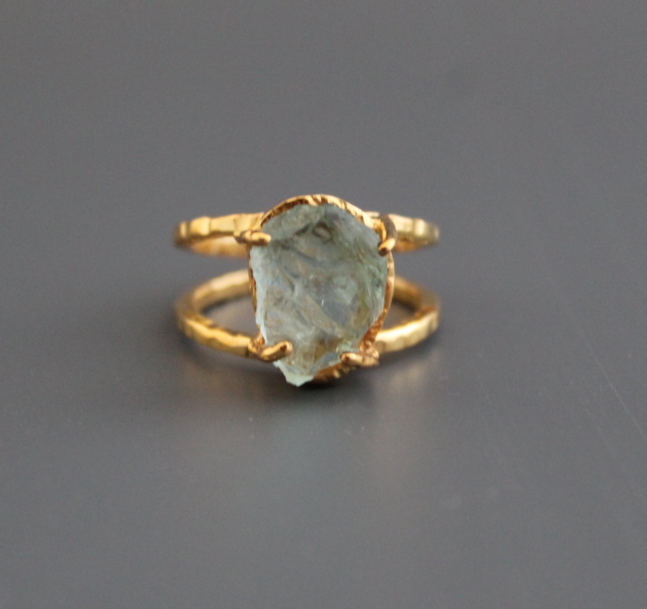 Raw Aquamarine Ring