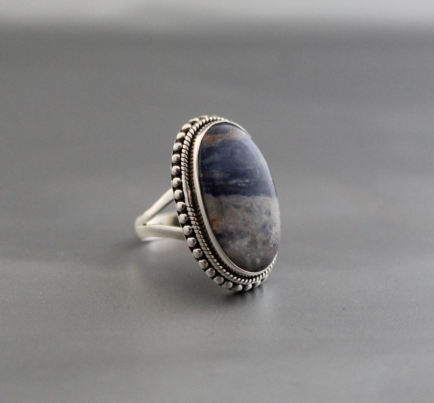 Blue Jasper ring