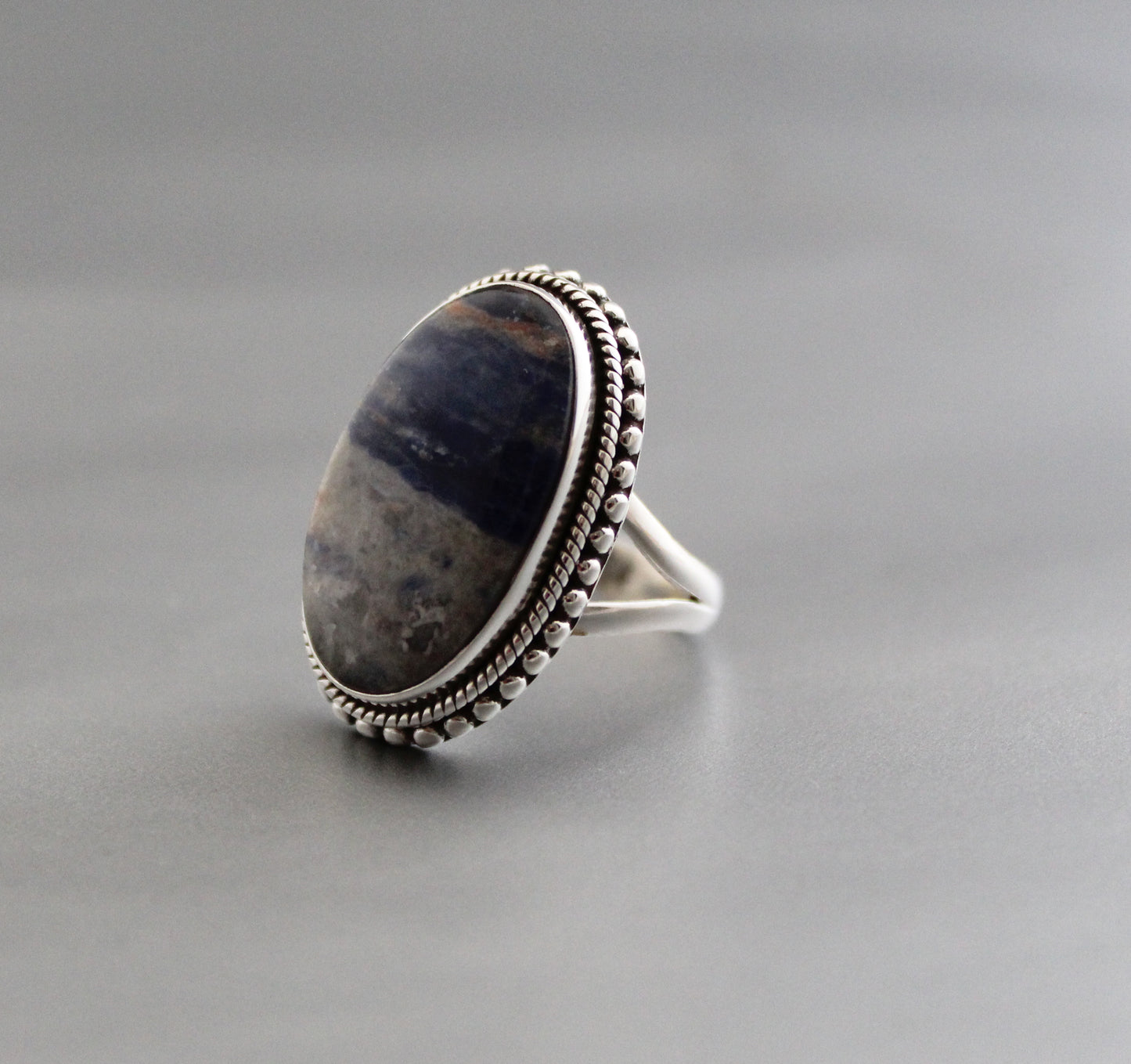 Blue Jasper ring