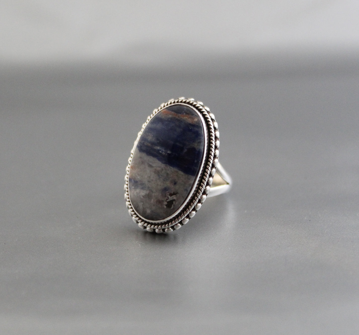 Blue Jasper ring