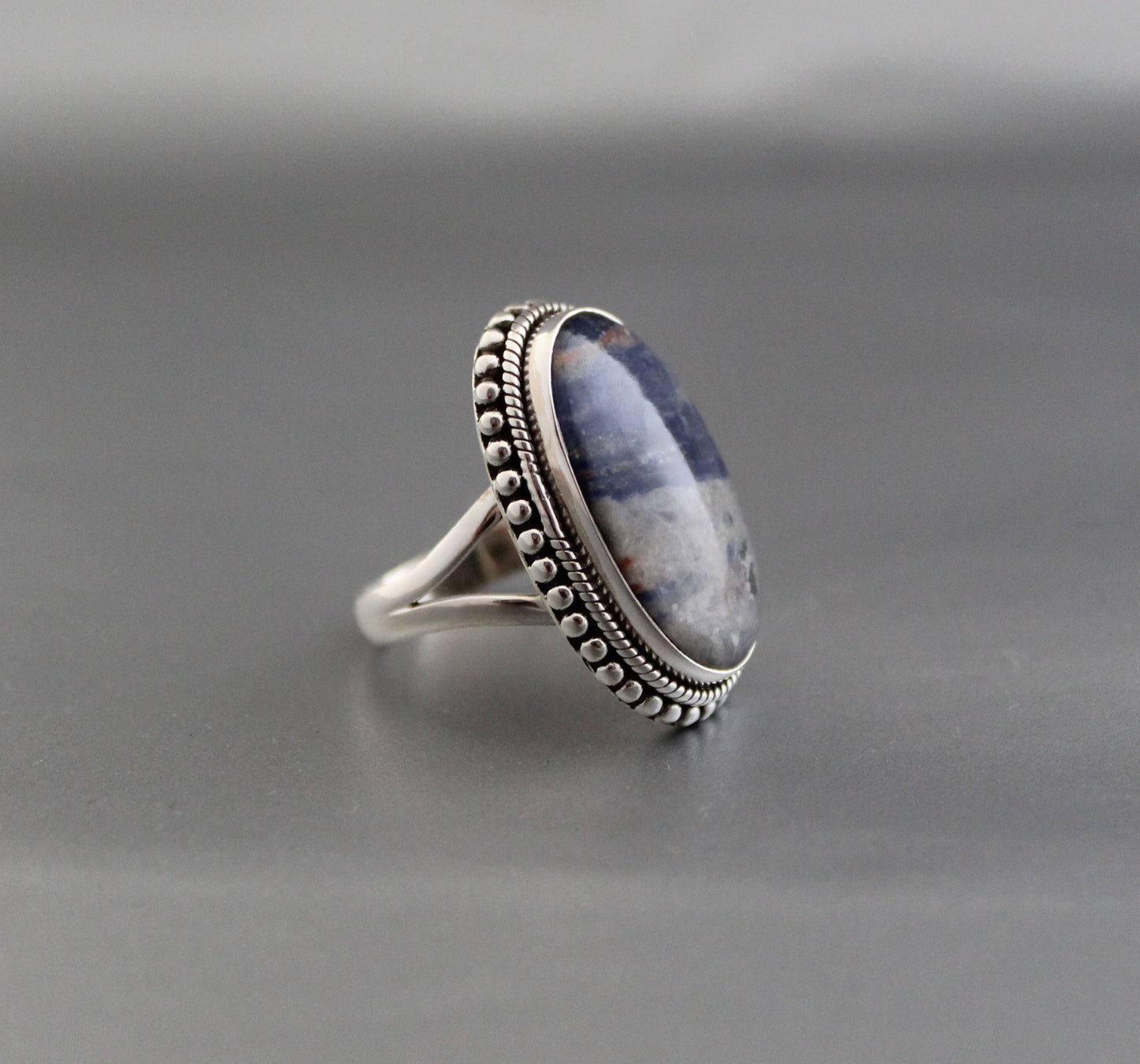 Blue Jasper ring