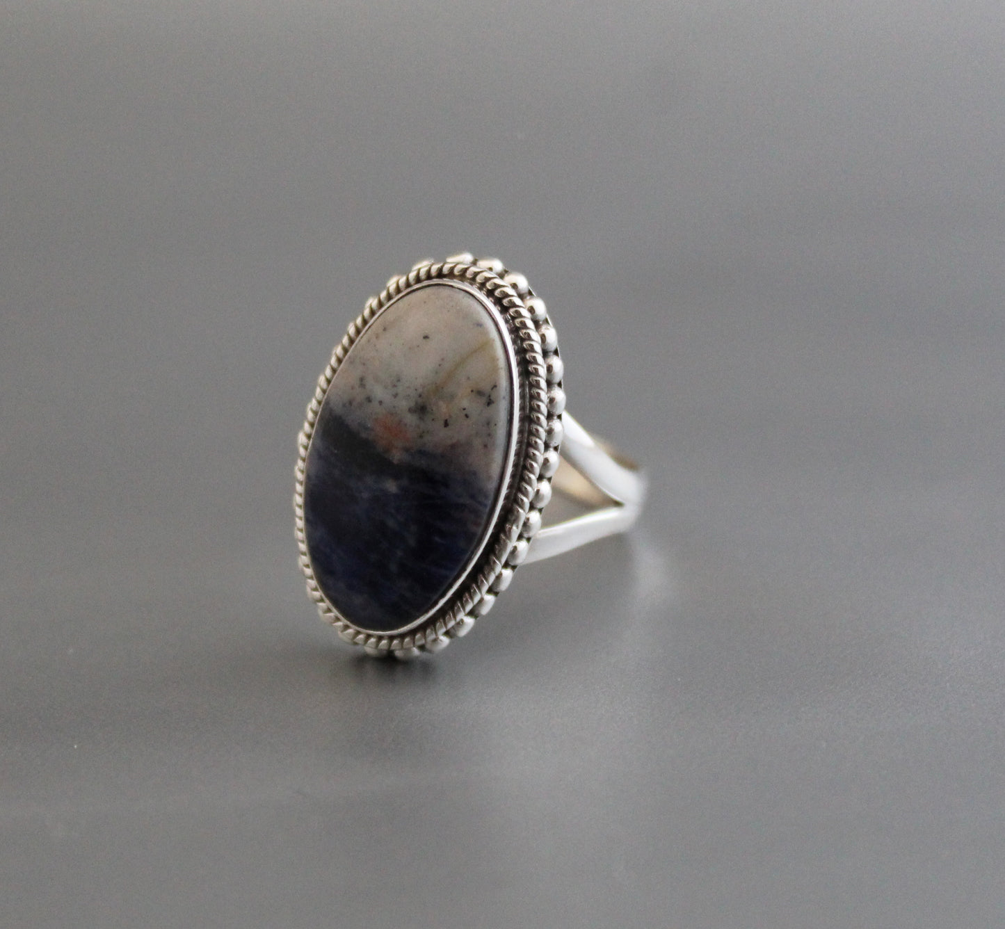 Blue Jasper ring