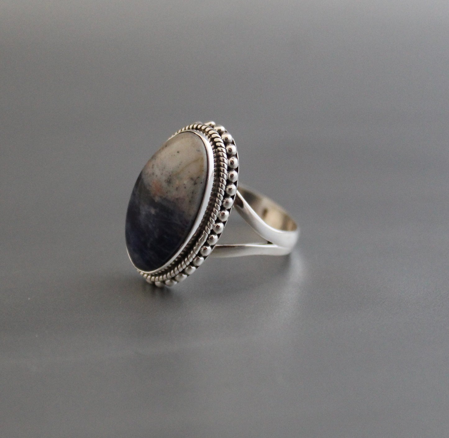 Blue Jasper ring