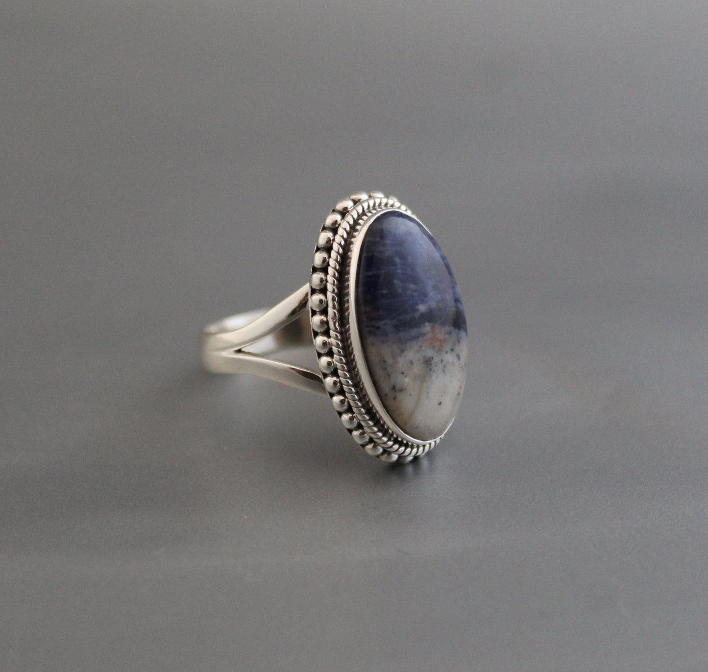 Blue Jasper ring