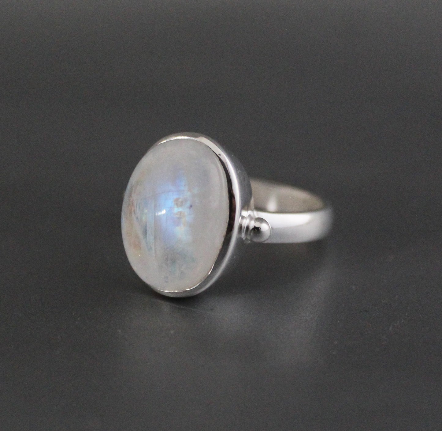 Rainbow moonstone Ring