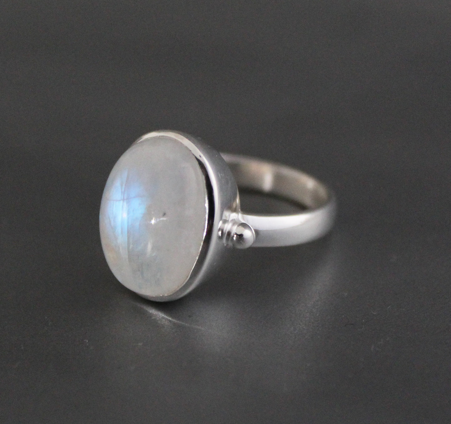 Rainbow moonstone Ring