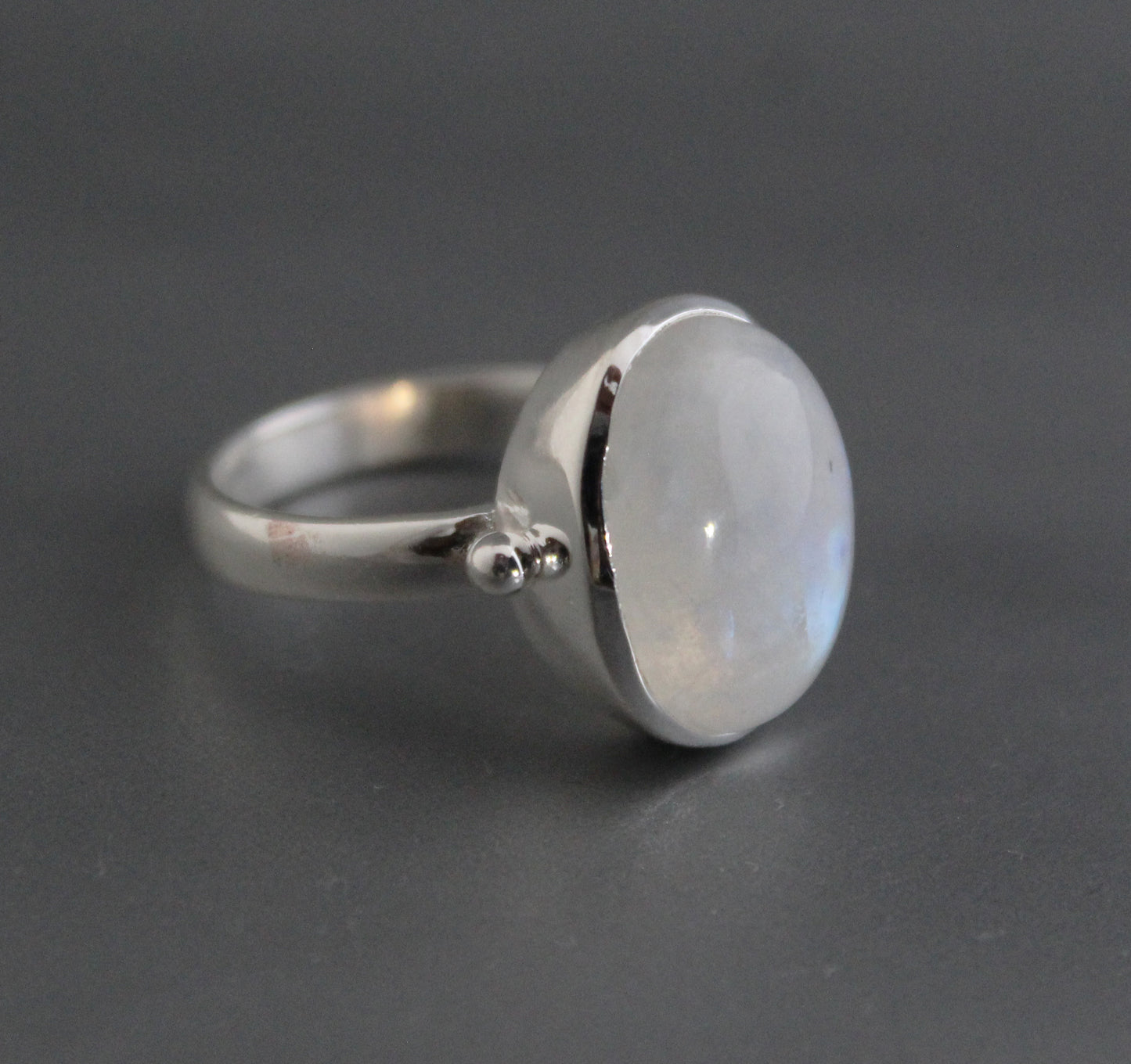 Rainbow moonstone Ring