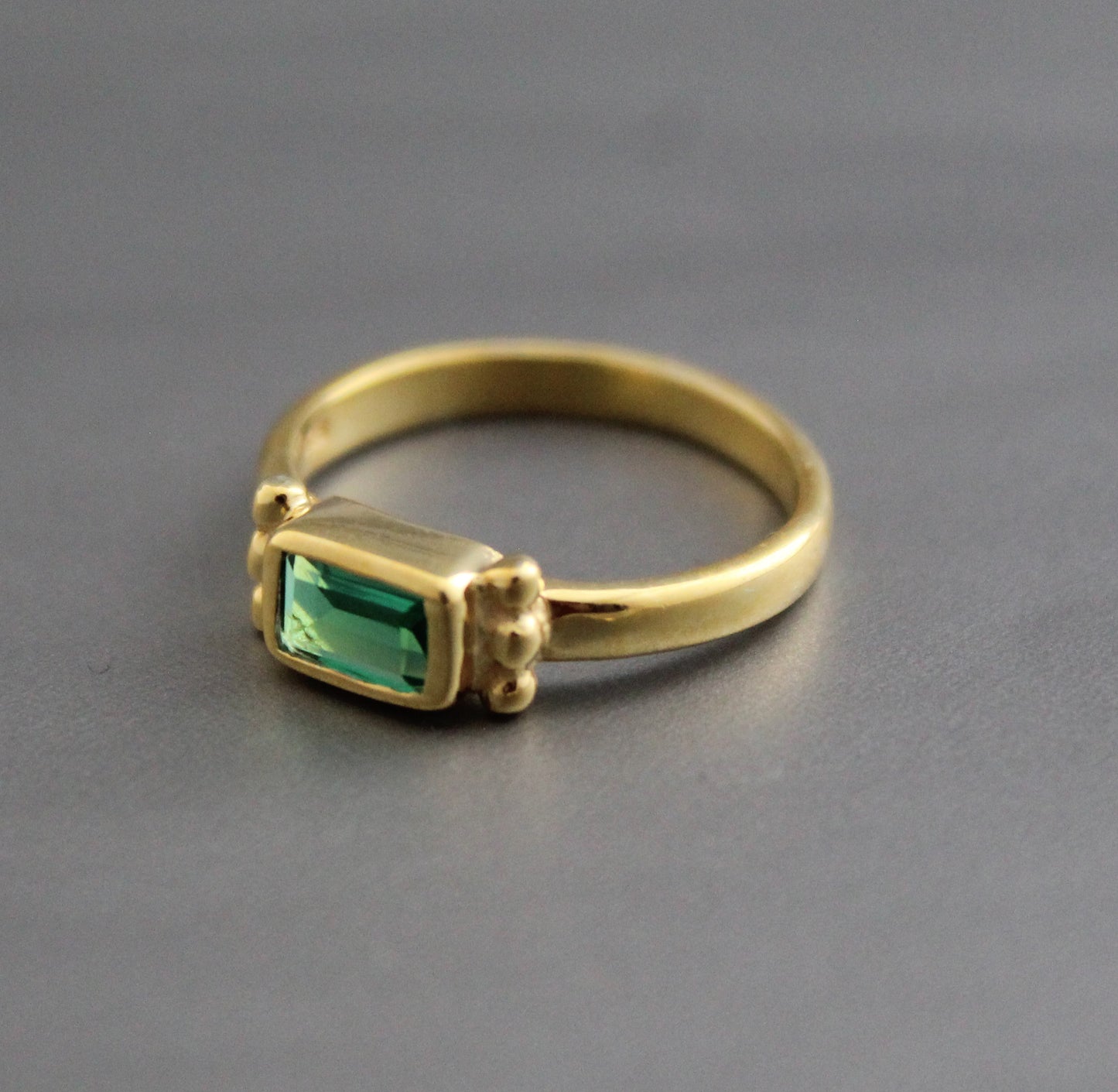 Emerald Ring, Green Stone Ring