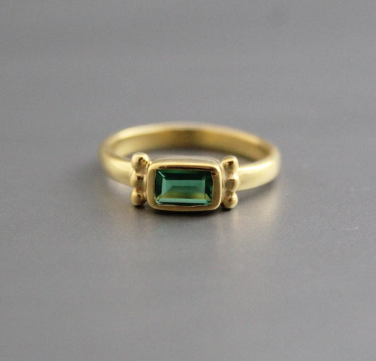 Emerald Ring, Green Stone Ring