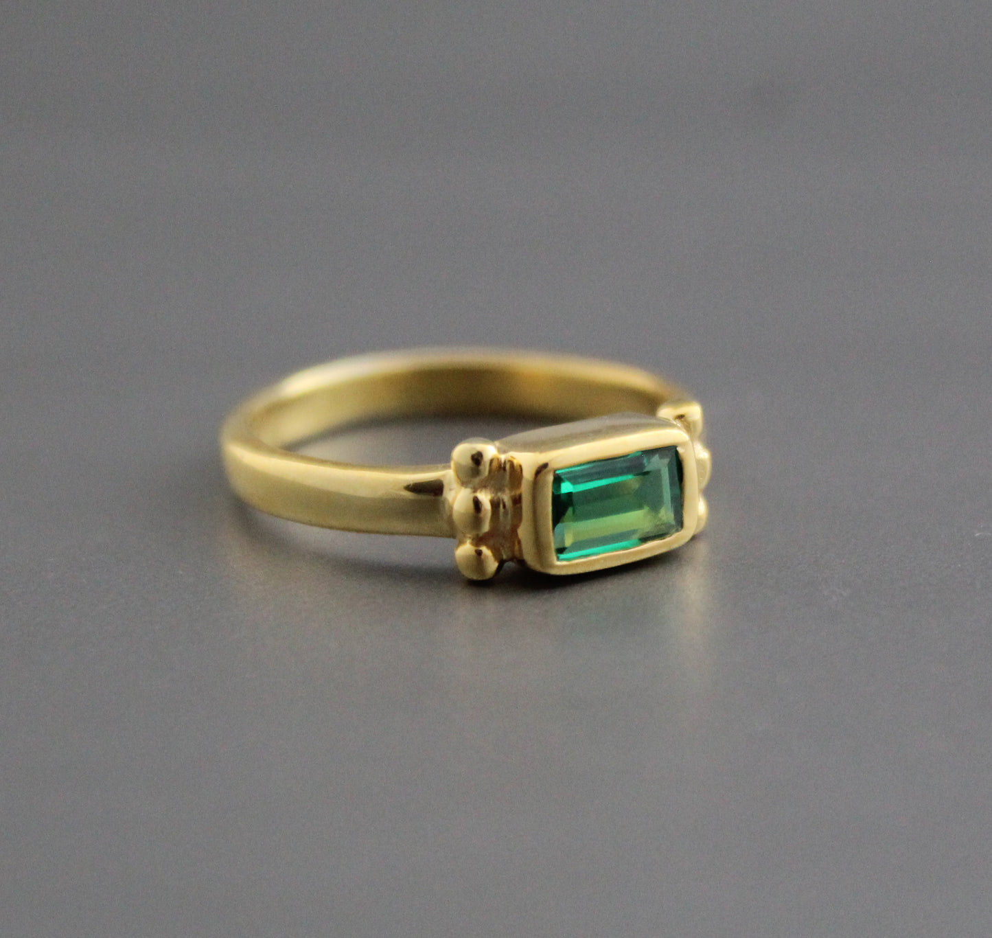 Emerald Ring, Green Stone Ring