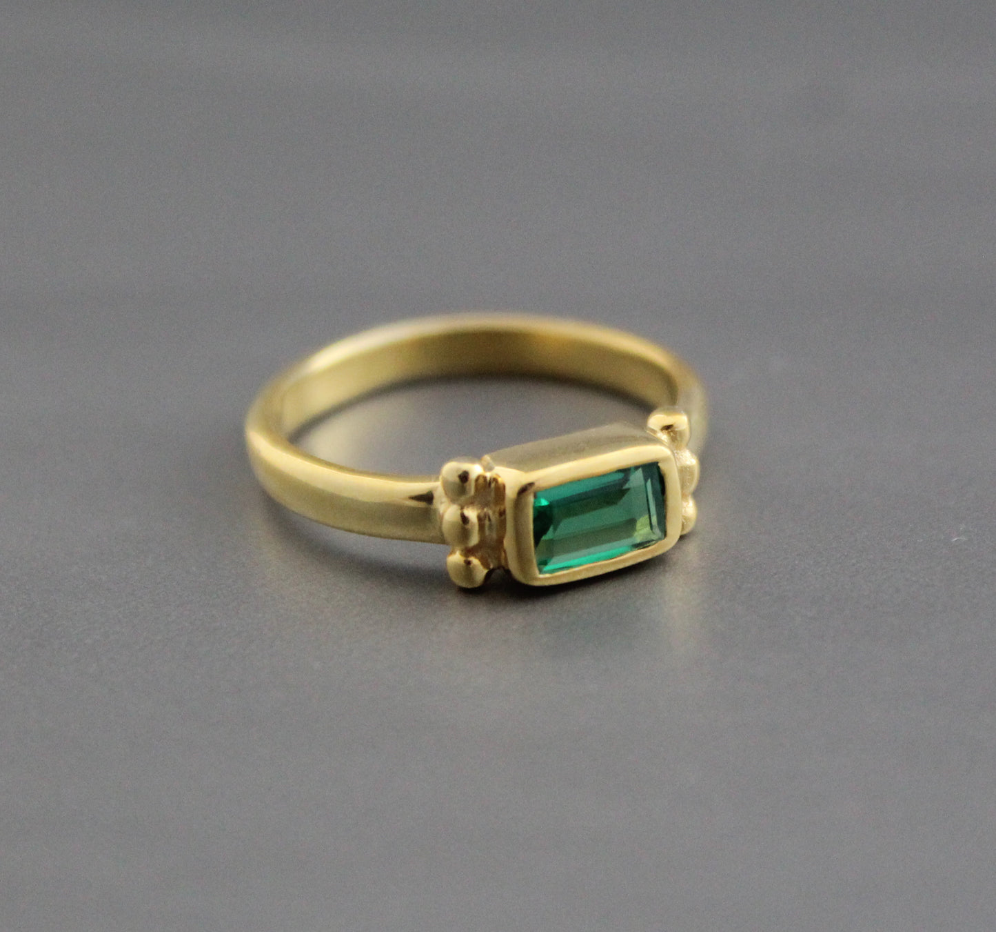 Emerald Ring, Green Stone Ring