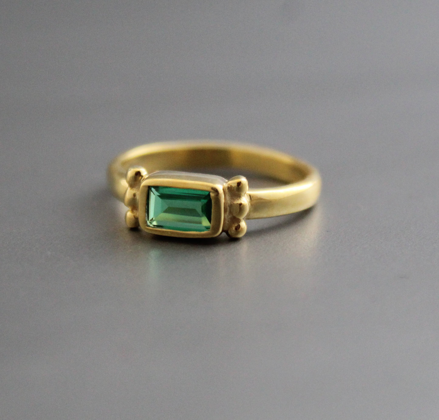 Emerald Ring, Green Stone Ring