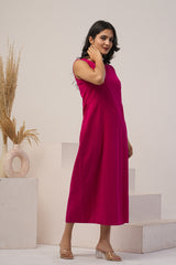 Linen Sleeveless Dress, Flapper Wrap Dress