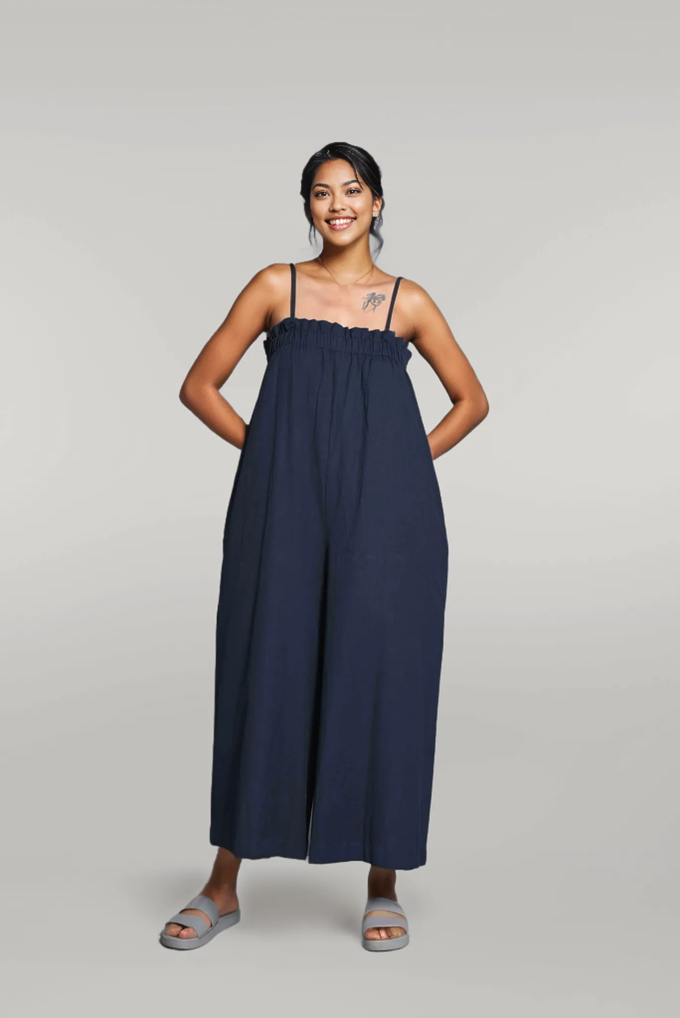 Loose fit Sleeveless Lounge Wear Jumpsuit