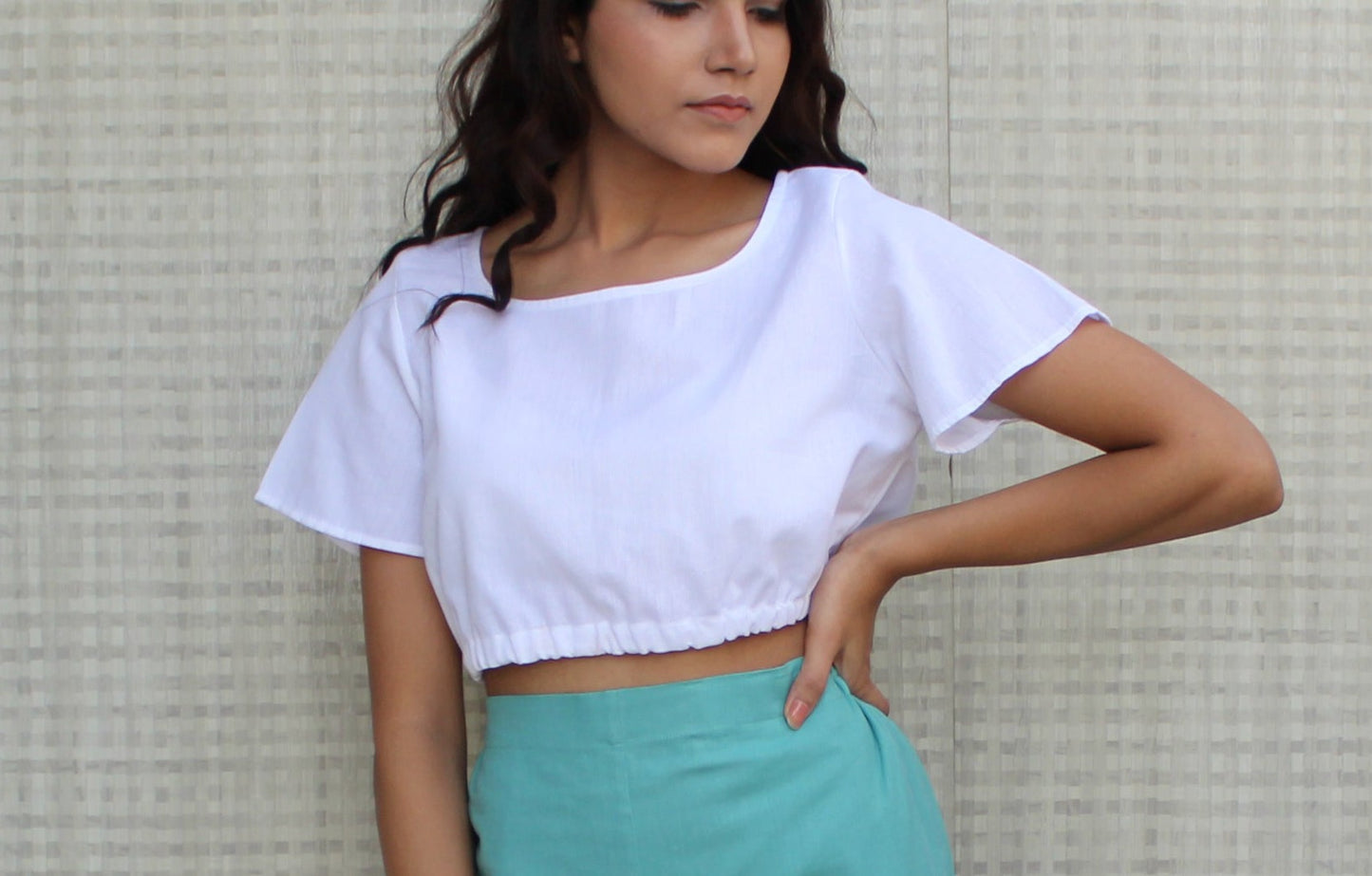 Short Sleeve Summer Casual Crop Top