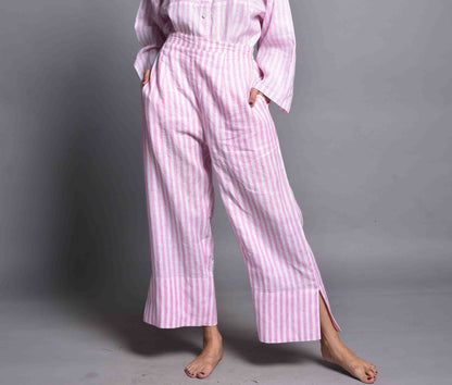 Oversized Comfy Street Wear Co-Ord Set, Linen Pajama Set