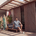 Light Grey Linen Tailored Shorts