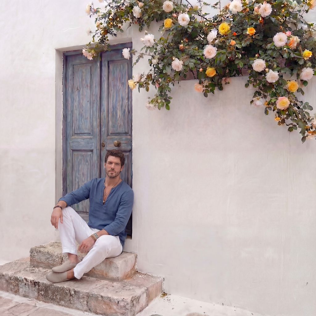 Linen Henley Shirt