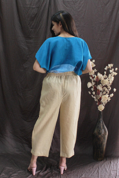 Linen  Soft Casual Loose Trousers