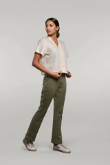 Off White Linen Button up Shirt