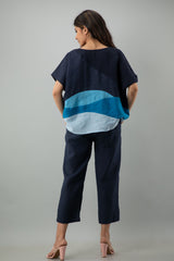 One Size Square Linen Boxy Top
