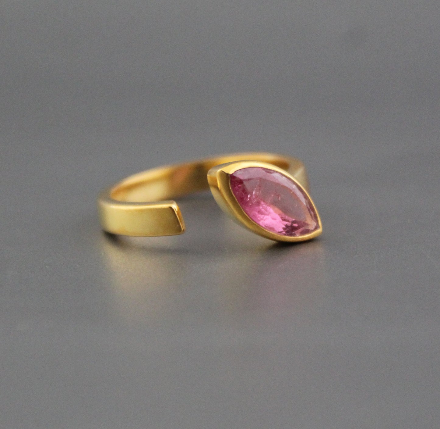 Natural Pink Tourmaline Ring