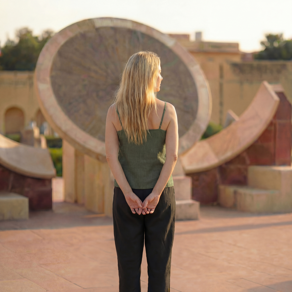 Moss Line Pure Linen Camisole