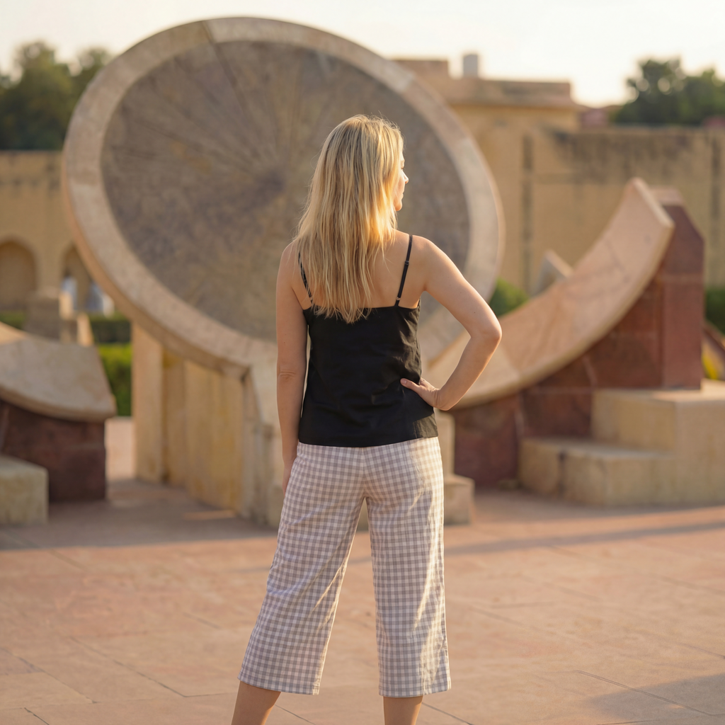 Midnight Line Pure Linen Camisole