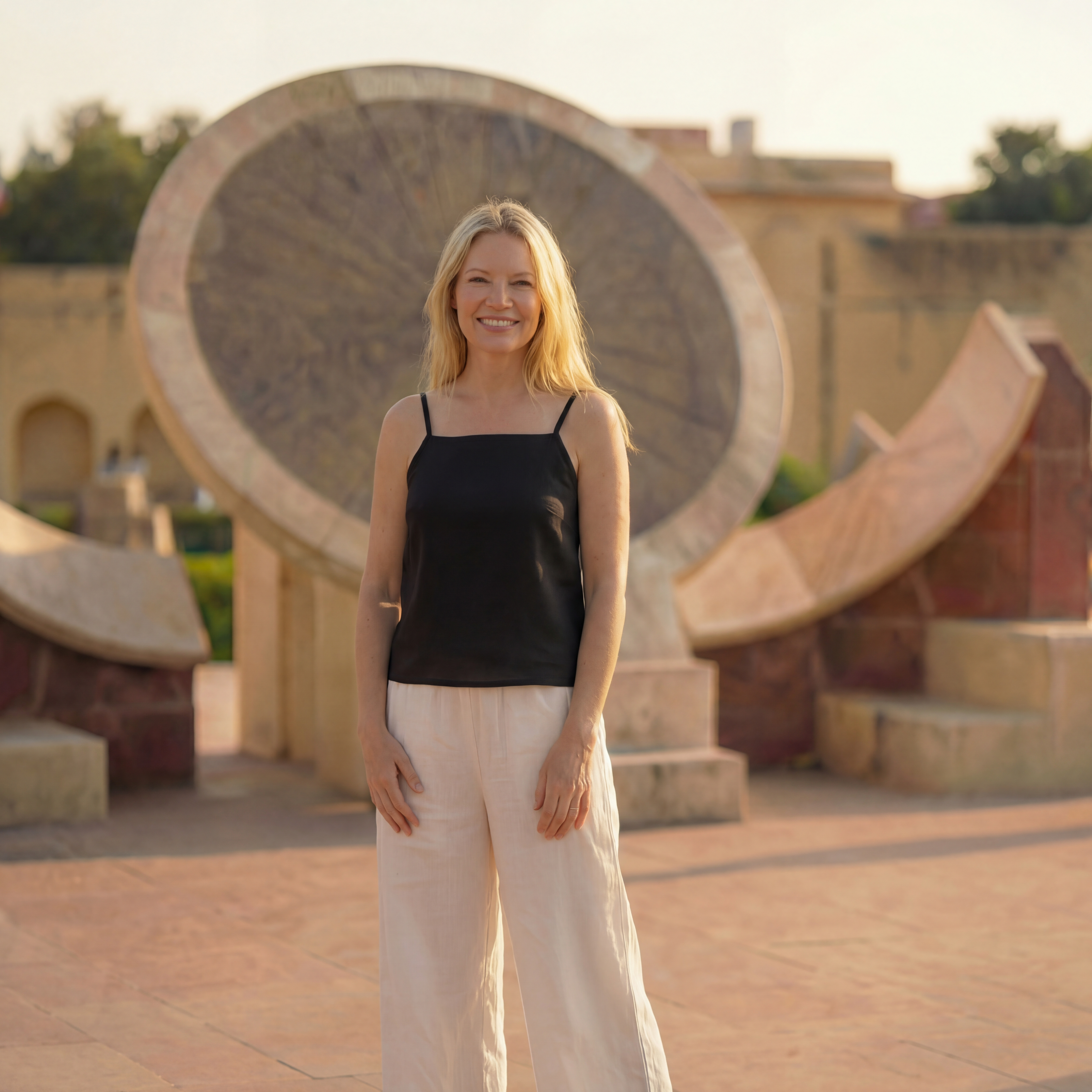 Midnight Line Pure Linen Camisole