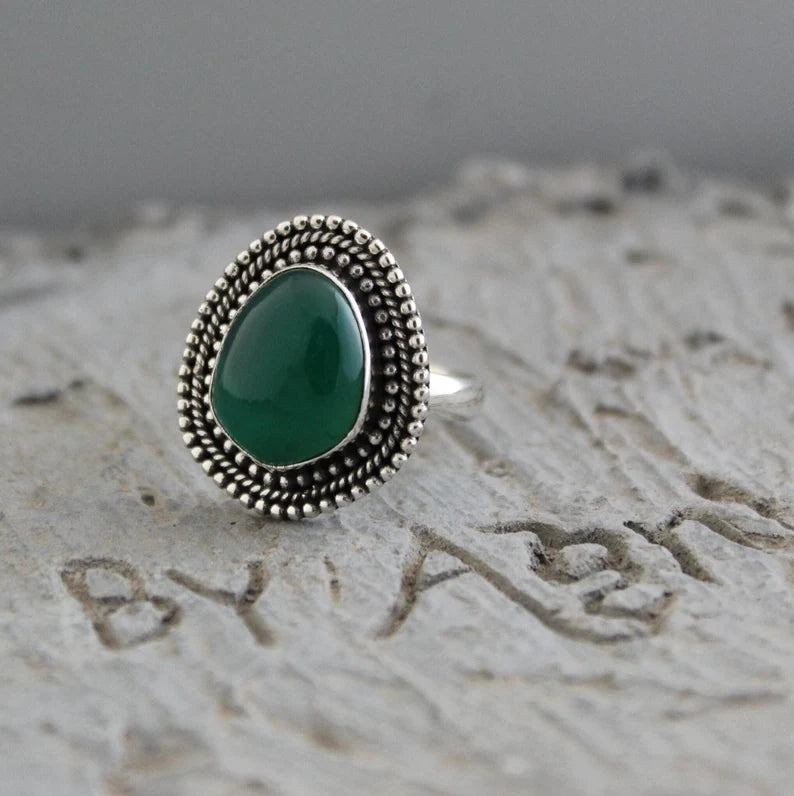 Green Onyx Ring