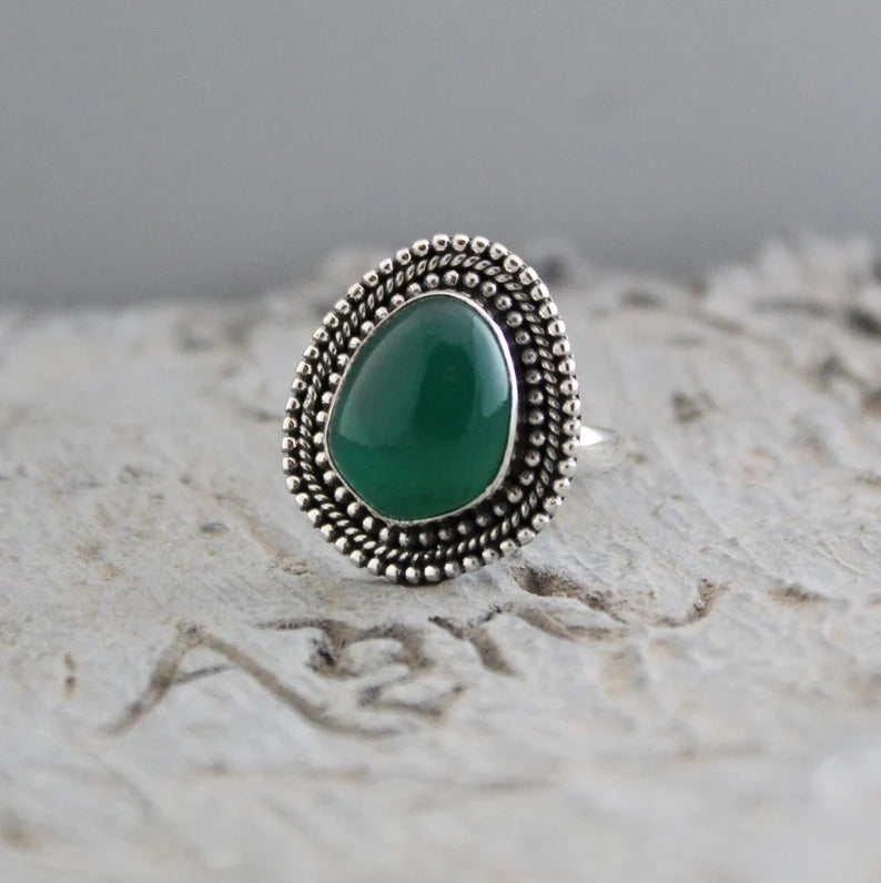 Green Onyx Ring