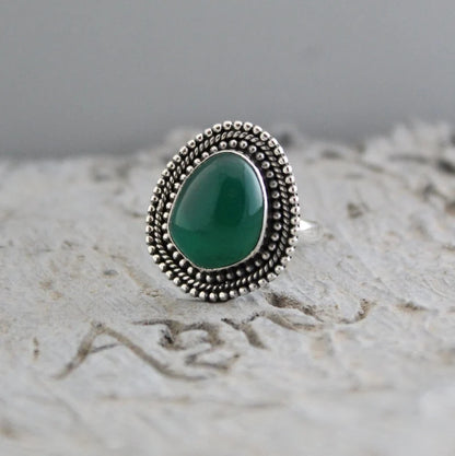 Green Onyx Ring