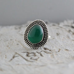 Green Onyx Ring