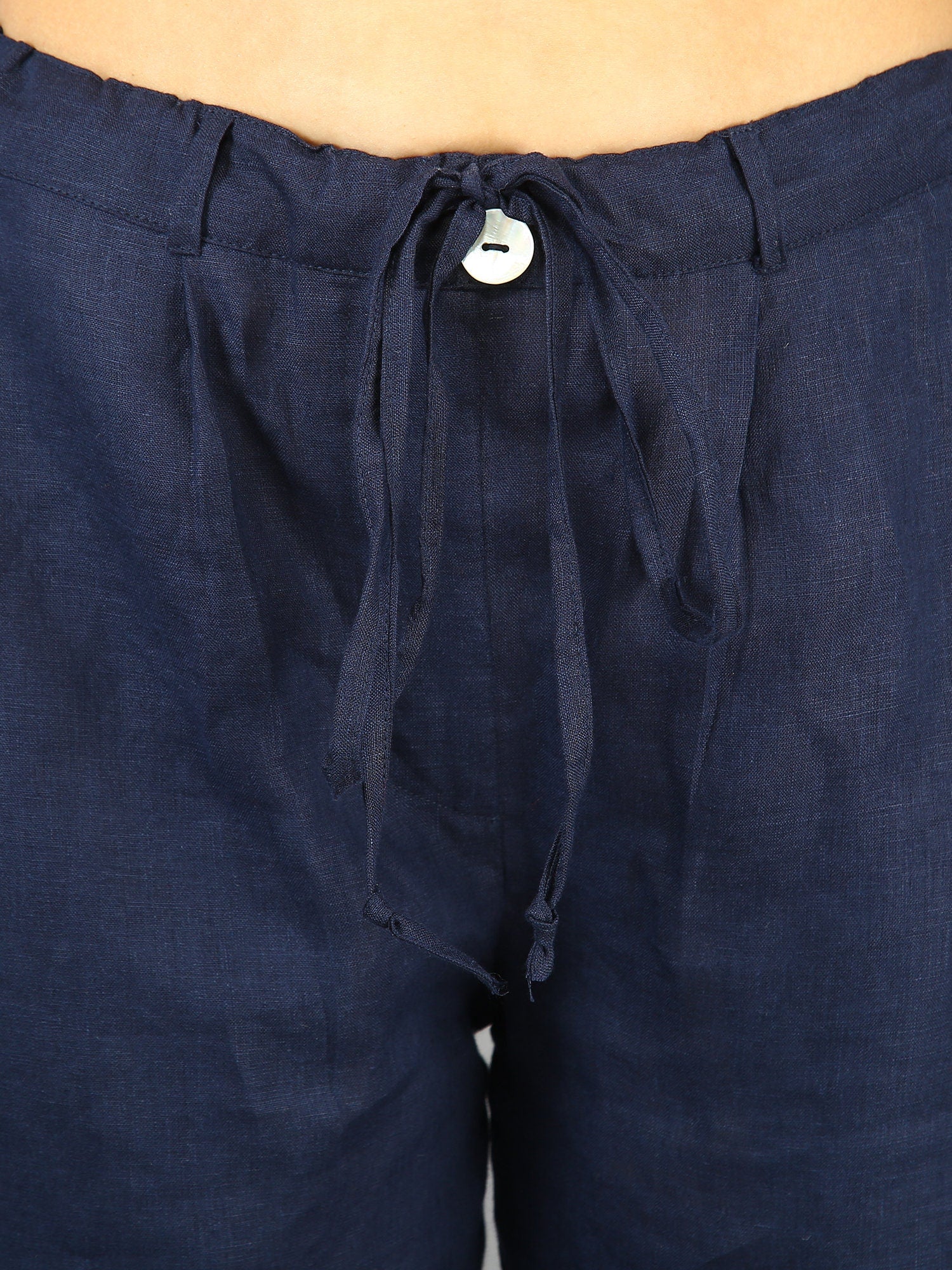 Blue Linen Pants for Women, Loose Pants, linen Pajamas, Linen Summer Trousers for Women, Women's linen pants, linen trousers